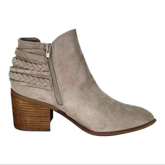 Carlos Santana Ashby Light Doe Fabric Microsuede Womens Ankle Boots Size 9.5M - Picture 3 of 12